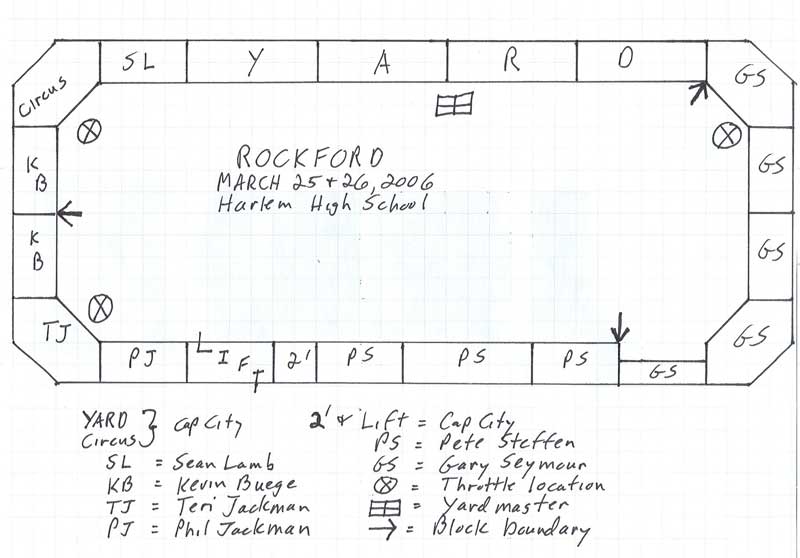 Layout plan for Rockford 2006