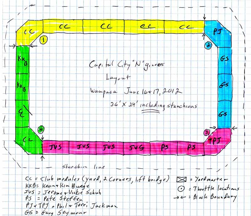 Layout plan for Strawberryfest 2012
